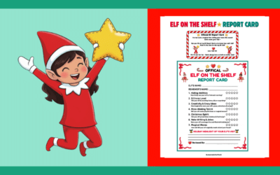 Free Printable Elf on the Shelf Report Card & Elf Note