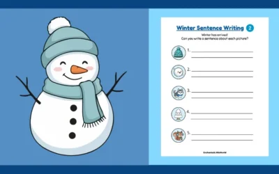 Free Printable Winter Sentence Worksheet 2