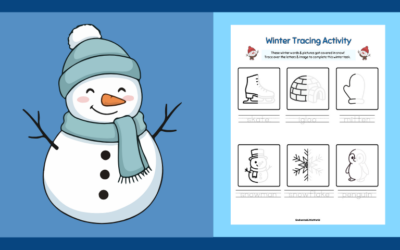 Free Printable Winter Tracing Worksheet