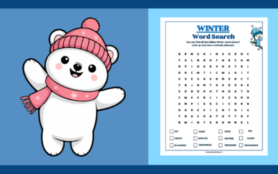 Free Printable Winter Word Search – Easy Level