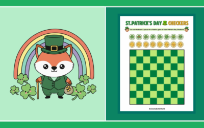 Free Printable Saint Patrick’s Day Checkers Game