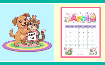 Free Blank April 2026 Calendar For Kids