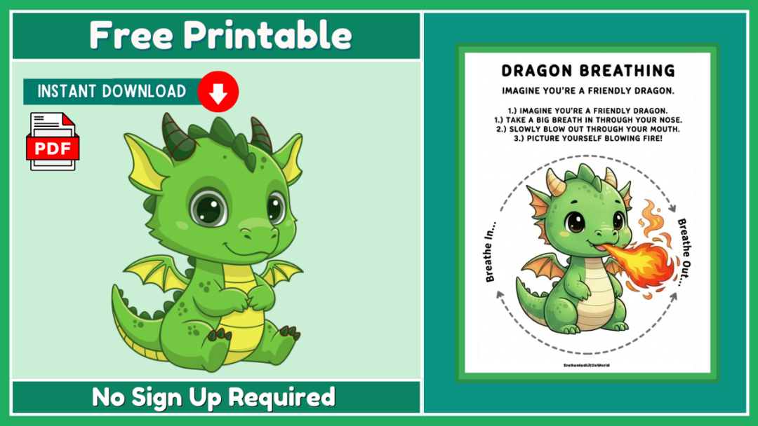 Free Printable Breathing Exercises for Kids • Enchanted Little World